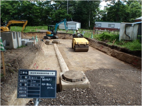 04.路床転圧状況