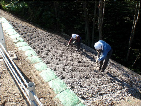 10.砂利整形状況